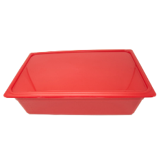Cambro 1/1 Red Polypropylene GN 150mm Deep *Halal Light Branches Only*